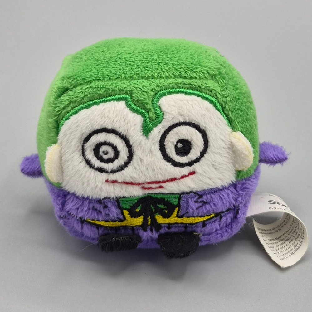 Six Flags DC Comics The Joker Plush Bean Bag Tsum Tsum Style Green Purple Batman